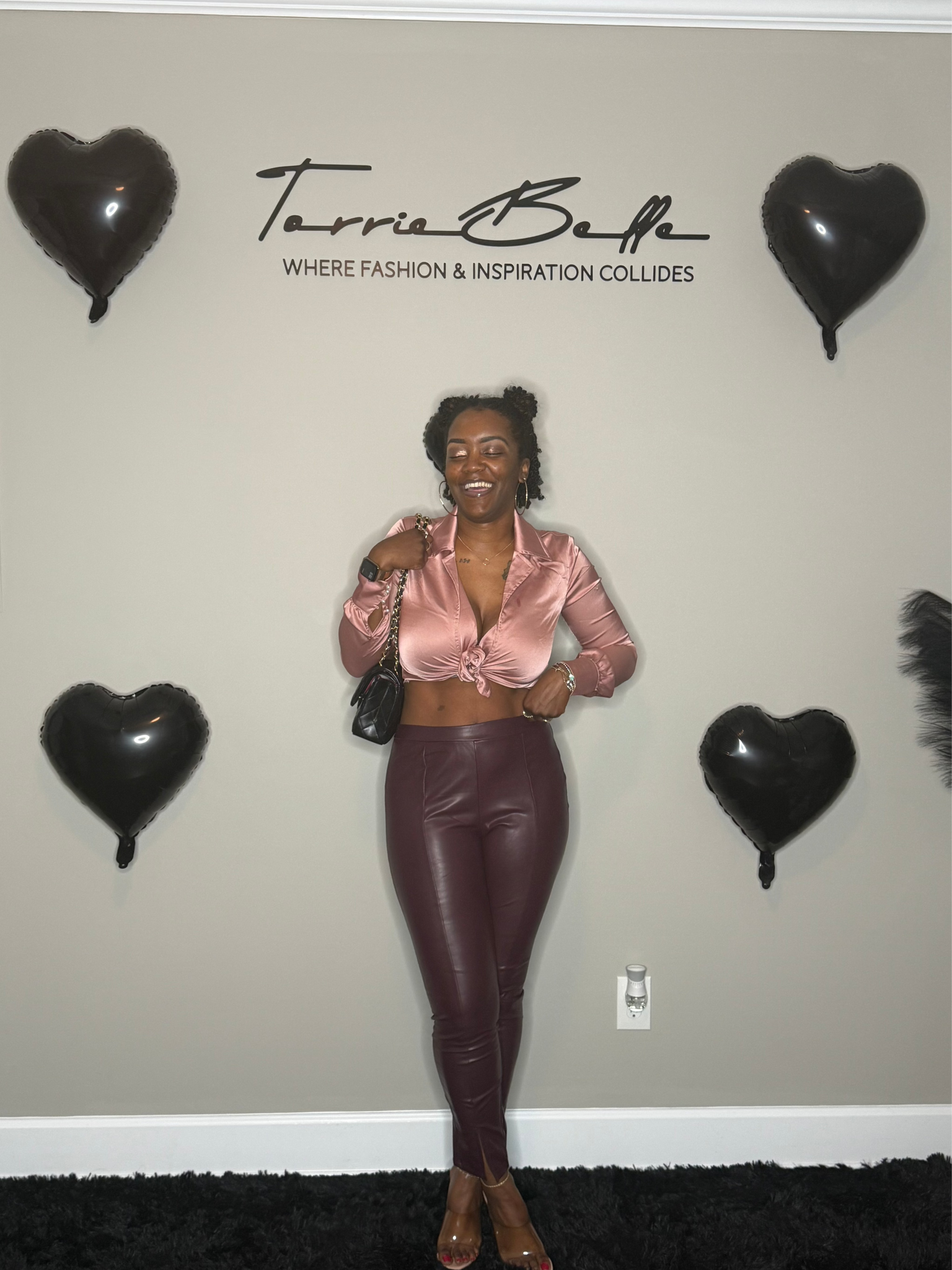 Luxe Faux Leather Pants (wine)